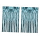 thumbnail image 4 of 2x cortinas con flecos de aluminio, fondo fotográfico, decoración de fondo, Streamer, cortinas de fondo para eventos, bodas, salas de estar y fiestas Azul claro, 4 of 10