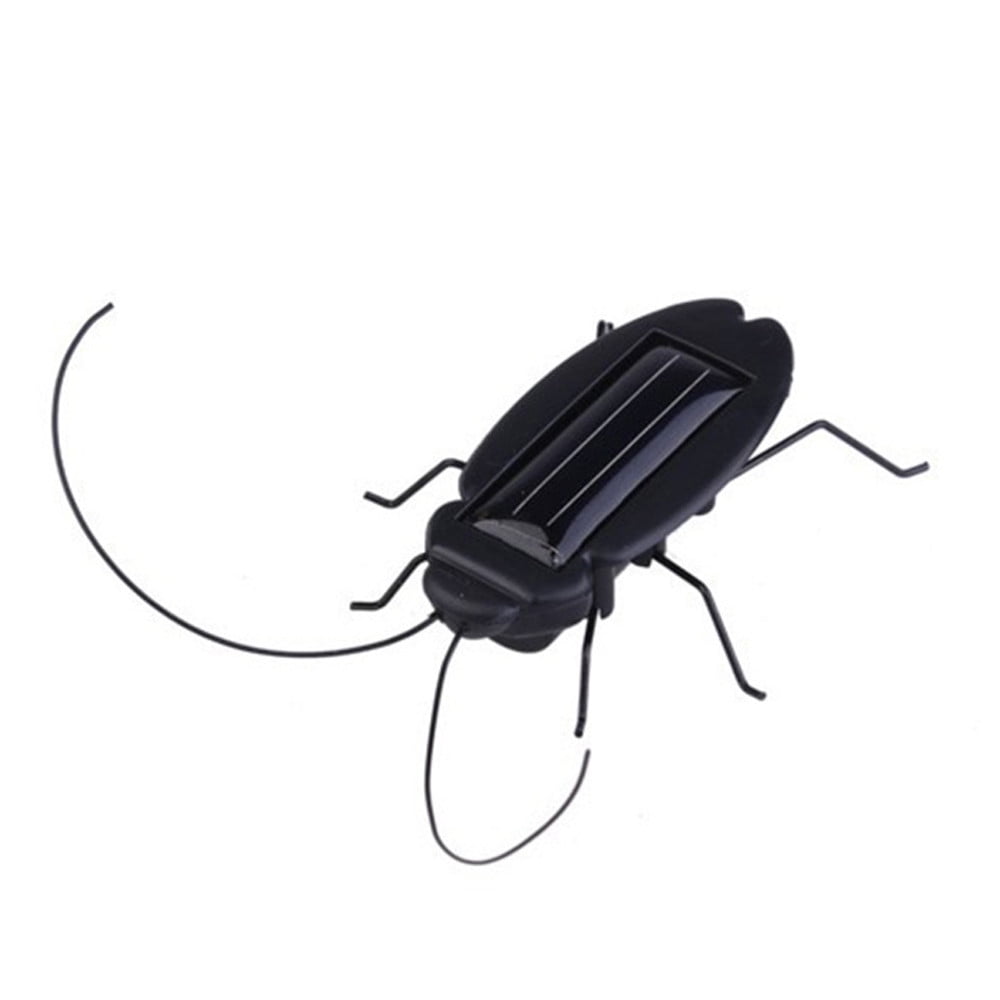 Black, 33mm x 22mm x 14mm CMrtew 1pcs of Smallest Solar Power Cockroach Robot Toy Auto for Children Kids Funny 