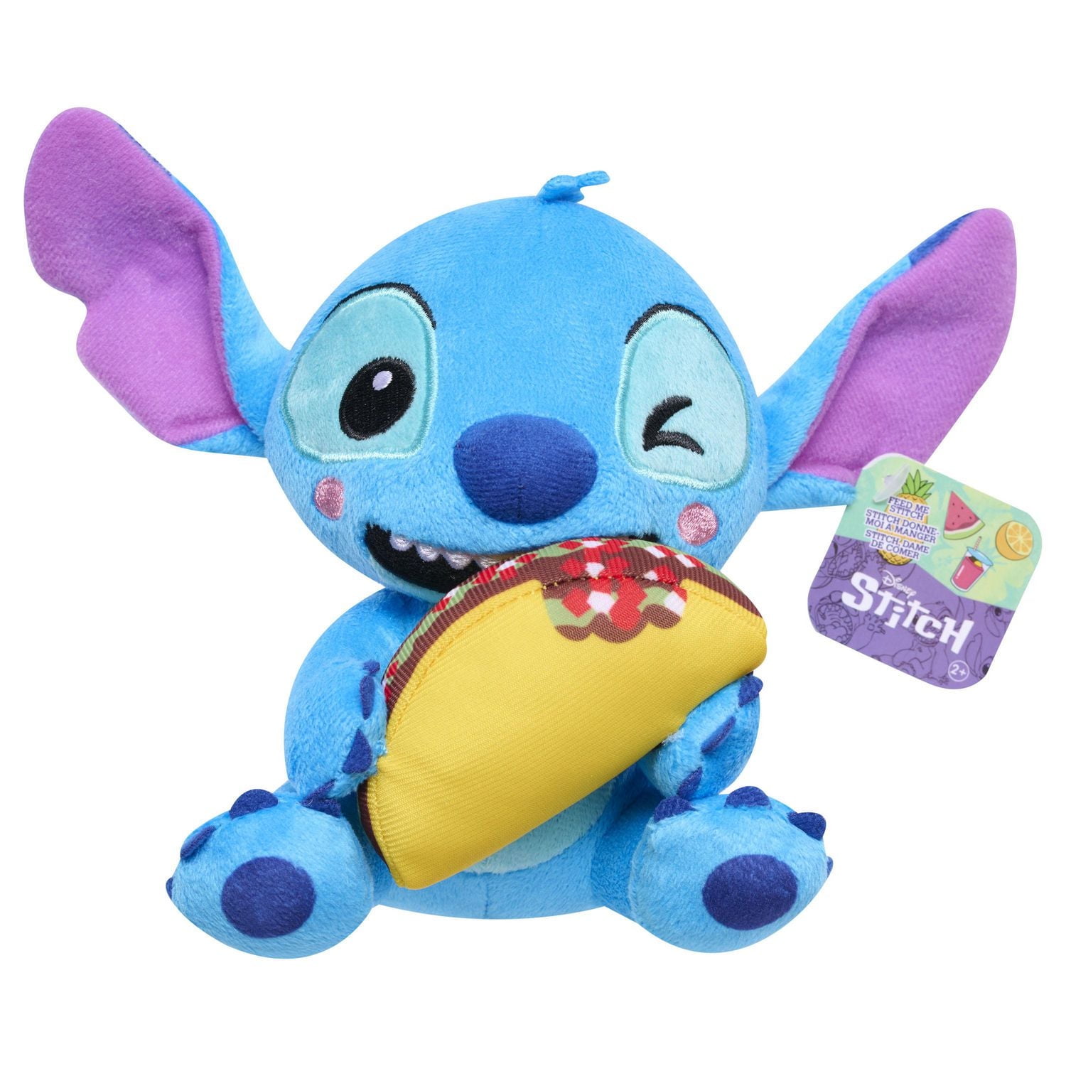 Petit Animal en Peluche Disney Stitch 18 cm (7 pouces), Stitch avec Taco