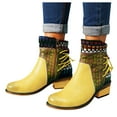 thumbnail image 3 of Oyedens Bohemia Ankle Boots for Women Vintage Boho Beach Leather Ankle Booties Ethnic Short Boots, 3 of 4