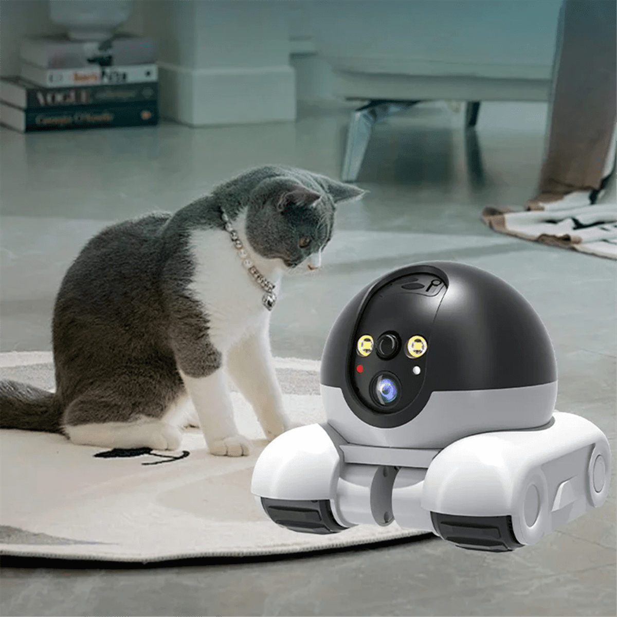 1080p Wi-Fi Smart Security Camera 2MP,HD,Real-Time APP Alerts,2-Way Audio,with Motion Tracking for Baby and Pet US PLUG,1 * WiFi Camera 1 * Power Adapter