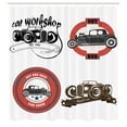 thumbnail image 3 of Ambesonne Cars Shower Curtain, Retro Hot Rod Pop Art Print, 69"Wx75"L, Multicolor, 3 of 5