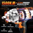 thumbnail image 2 of Llave de impacto inalámbrica MAGSEN 1500 Nm 21V con 2 baterías de 4000 mAh y LED, 2 of 8