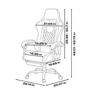 X Rocker Apex PC Gaming Chair with Massage Function and Footrest, Red