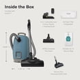 thumbnail image 3 of Miele Guard L1 Bagged Canister Vacuum Cleaner with AirClean Filter, Electro Plus Floorhead, AllTeQ Universal Floorhead, LED Display Panel, in Nordic Blue/Space Grey, 3 of 8