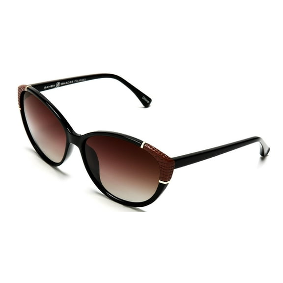 Polarized Marilyn's Cat Eye Fashion Sunglasses Black - Black