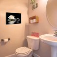 thumbnail image 3 of Zen Wall Art Lotus Flowers Stones on Water Pictures Canvas Prints Bathroom Decor Spa Artwork for Yoga Meditation Room Spiritual Gifts (Zen-3, 12.00" x 18.00"), 3 of 6