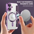 thumbnail image 2 of Funda tipo billetera magnética Dteck para iPhone 16 de 6,1", 2 of 8