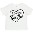 thumbnail image 3 of Inktastic I Love My Big Bro in Black Chalk Heart Boys or Girls Toddler T-Shirt, 3 of 5