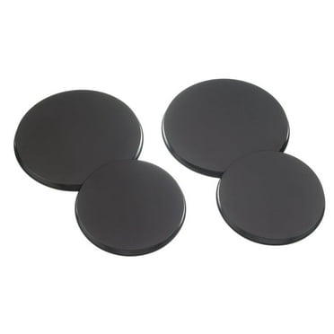 Mainstays Black Carbon Steel Burner Cover, 4 Count