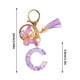 thumbnail image 1 of Carteras para las Mujeres Llavero de la Carta Inicial, Borla de las Señoras, Llavero de Coche Lindo Púrpura, Cartera, Mochila Mochila para las Mujeres, 1 of 4