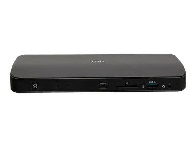 C2G Thunderbolt 3 8K Docking Station - DP, Ethernet, USB, SD, 3.5mm, Power - for Notebook - 85 W - Thunderbolt 3 - Network (RJ-45) - DisplayPort - Audio Line Out - Wired