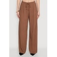 thumbnail image 4 of Womens Gauze Knit High Waisted Wide Leg Pants, 4 of 5