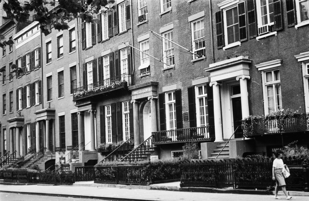 Washington Square C1964 N19Th Century Town Houses On The North Side Of