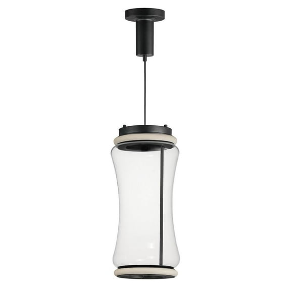 E21382-18BK-ET2 Lighting-Syndicate - 18W 2 LED Pendant-18.75 Inches Tall and 8.75 Inches Wide