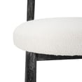 thumbnail image 4 of Christopher Knight Home Minimalist 26.77" Counter Height Bar Stools, Solid Wood Frame, Black, Set of 2, 4 of 12