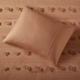 thumbnail image 2 of Intelligent Design 3 Pieces Lucy Adult Clip Jacquard King Comforter Sets in Rust, 2 of 9