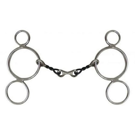 Showman Stainless Steel Wonder Bit w/ Sweet Iron Twisted Mouth & Dogbone