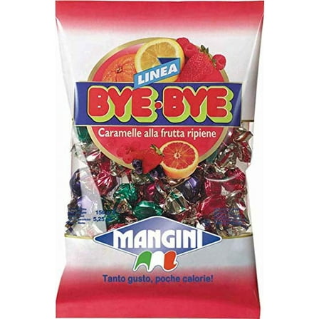 Mangini, Mangini Italian Mini Fruit Candy (Bye Frutta) 150g bag (5 pcs)