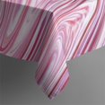 thumbnail image 5 of Square Tablecloth, Waterproof Polyester Table Cover, Wrinkle Resistant & Washable Fabric for Dining, Kitchen, Picnic, 42x42in(107x107cm), Liquid & Marble Print, 5 of 6