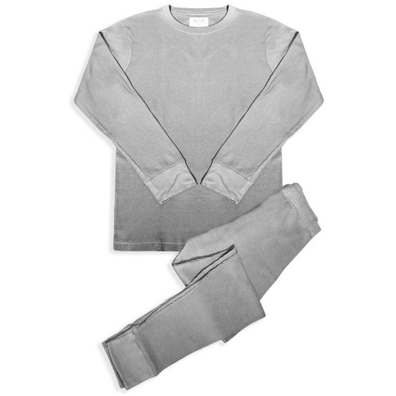 BASICO Men's 2pc Long John Thermal Underwear Set 100% Cotton (Single)