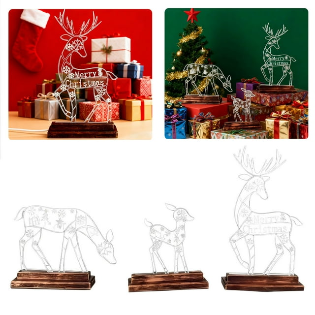 JJKBVCLO et Cerf Ornement Lumineux pour Ambiance Festive
