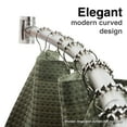 thumbnail image 3 of Wall-Mounted Adjustable Curved Shower Rod, Brushed Nickel Finish, 3 of 11