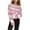 #135-Pink, variant on Women Striped Knit Sweaters 2025 Oversized Fall Winter Drop Shoulder Color Block Long Sleeve Loose Fit Pullover Tops