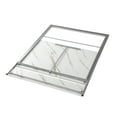 thumbnail image 6 of Urban Shop Dark Gray White Marble 2 Tier Folding Desk, 6 of 6