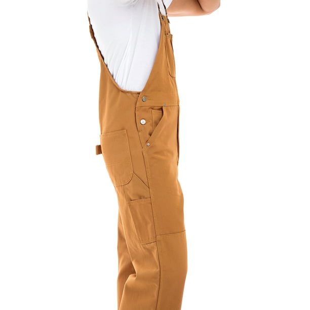 Men's Duck Bib and Brace Decorators Overalls Work Trousers Heavy Duty  Dungarees 