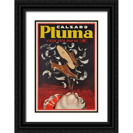 Vintage Apple Collection 13x18 Black Ornate Wood Framed with Double Matting Museum Art Print Titled - Calzado Pluma