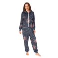 thumbnail image 2 of FORMRS Onesies Pajama for Adults Unisex Hoodie Winter Jumpsuit One Piece Sleepwear, Sizes S-2XL, Red and White Fireworks Pattern, 2 of 7