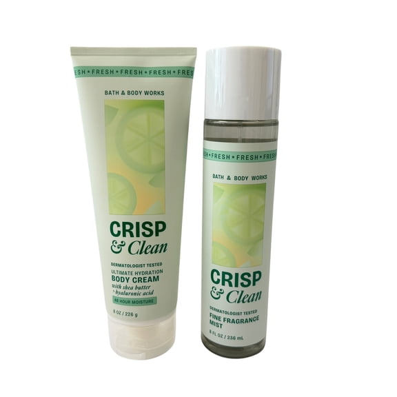 Bath & Body Works Crisp & Clean Mist & Body Cream