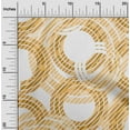 thumbnail image 2 of oneOone Velvet Mustard Yellow Fabric Geometrical Craft Projects Decor Fabric Printed By The Yard 58 Inch Wide, 2 of 4