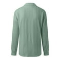 thumbnail image 7 of Pimfylm Women's Long Sleeve Shirts 2025 Fall Henley Dressy Loose Casual Tops Trendy Blouses Cute T-Shirts Outfits Clothes Green, S, 7 of 7