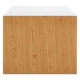 thumbnail image 3 of Wall Mount Storage Display Accent Cabinet, White Natural, Melamine Wood , Living Office Kitchen Hospitality Restaurant, Modern Contemporary HB34526, 3 of 9