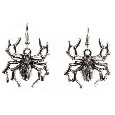 Spider Drop Dangle Earrings, Scary Jewelry for Women Halloween Gothic Accessories