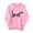 Pink, variant on Bpmpbo Women's Valentine Letter Print Sweatshirt Long Sleeve Crewneck Pullover Casual No Hood Top