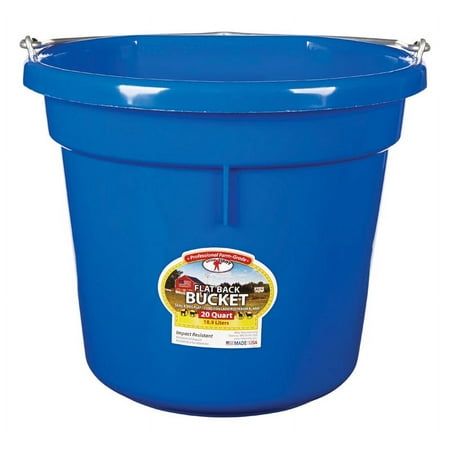 UPC: 0084369020015 | DuraFlex Flat Back Bucket 20 Qt Blue
