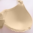 thumbnail image 5 of Women's Maternity Nursing Bra Wirefree Seamless Breastfeeding Bra with One Hand Clip Full Coverage Pregnancy Bralette Nude 3XL, 5 of 6