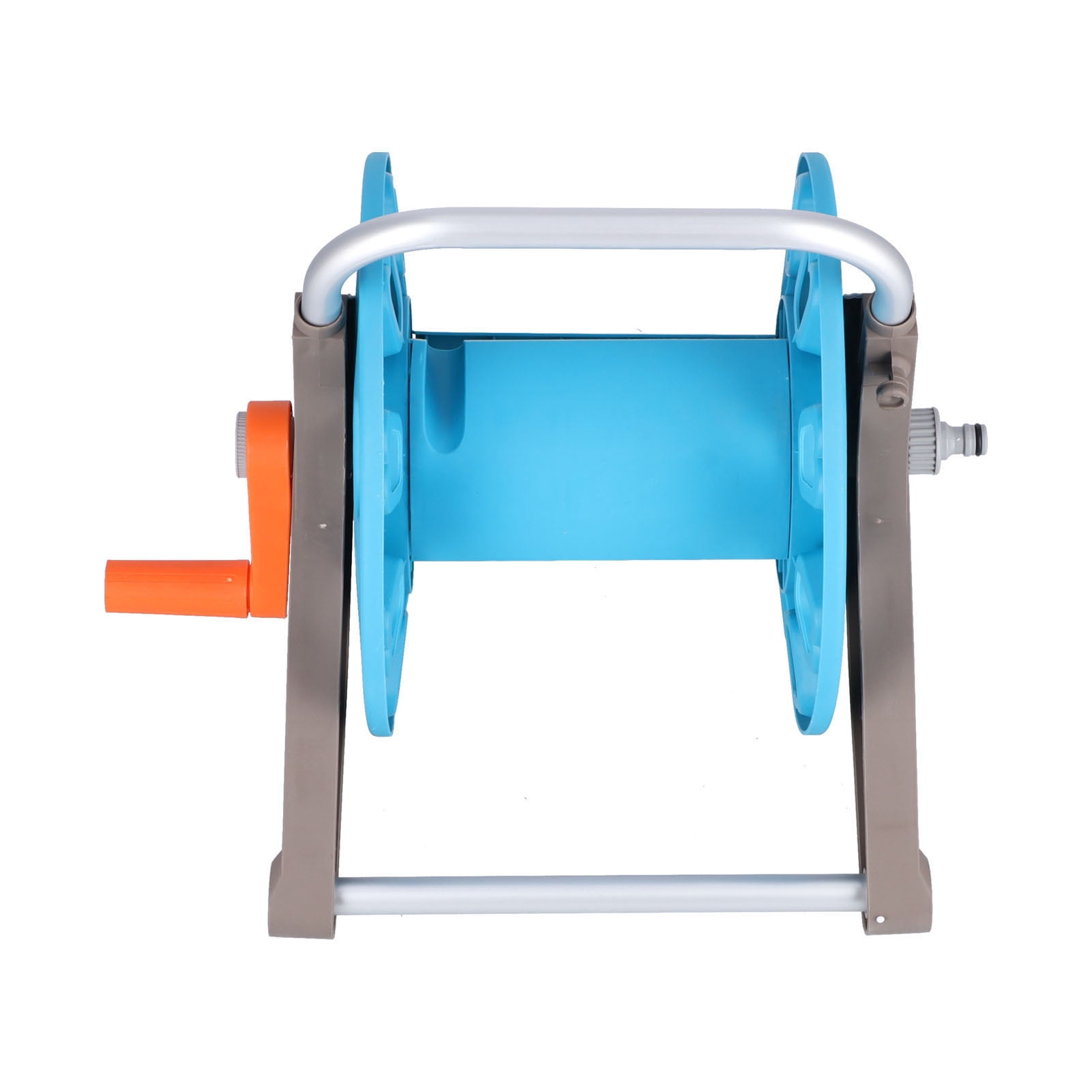BIMZUC G1/2 Garden Water Hose Reel Rack Hand Push Waterpipe Cart Storage For 30m Pipe Yard Lawn Care (13.0 x 14.6 x 16.9 inches / 33 x 37 x 43 cm)