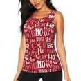 thumbnail image 2 of Picia Ho Funny Christmas Pattern Women's Workout Tank Top,Breathable Activewear,Slim Fit Athletic Top,Versatile Workout Moisture-wicking top-Large, 2 of 9