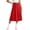 Red, variant on OGLCCG Tween Girls Pleated Midi Skirts Stretchy High Waisted Bow Tie A-Line Flare Skater Skirt Summer Solid Color Flowy Skirts 5-15 Years