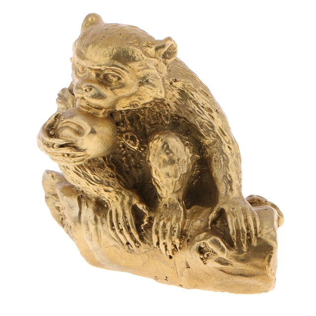 Ornamentos Animales De Zodiaco Para Adorno Escritorio, Estantería Y Decoración De Vitrinas ,Hogar, Dormitorio, Sala De , , dorado