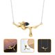 thumbnail image 2 of Collar de abeja con colgante de miel goteando, collar con dije de abeja, joyería para el cuello para mujer, 2 of 6