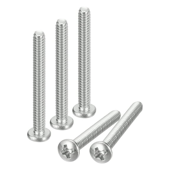 #6-32x1-1/4" Pan Head Machine Screws, 304 Stainless Steel Screw, Pack of 10