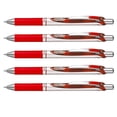 thumbnail image 5 of Pentel Energel BL77 Stylo à Bille Roulante à Encre Gel Rétractable - 0,7 mm - 54 % Recyclé - Rouge Lot de 5 dans Emballage pour Oreiller, 5 of 5