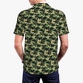 thumbnail image 5 of Rocae Camouflage Dinosaur for Men's Short Sleeve Polo Shirt, Quick Drying Performance Moisture Wicking Sports Men's Golf Shirt 4X-Large, 5 of 9