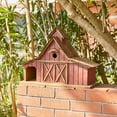 thumbnail image 2 of Glitzhome  20.75"W Extra-Large Farmhouse Rustic Wood Barn Birdhouse - 20.75" W x 14.96" H x 8.27" D, 2 of 5