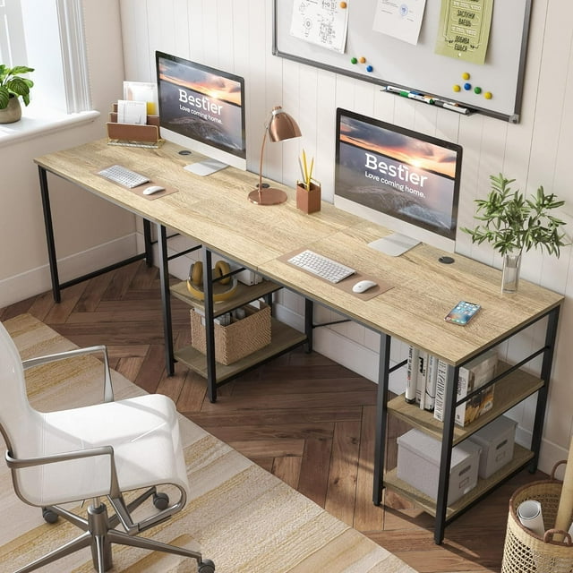 Escritorio L para Computadora, Espacioso, Estación de Trabajo para Home Office Pinmoco D31OAK